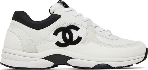 chanel black and white sneakers womens|Chanel sneakers cost.